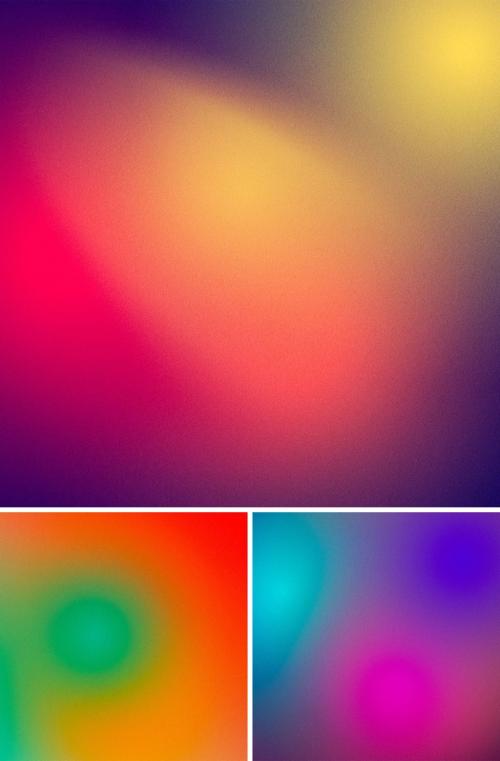 Abstract Retro Gradient Textures - 430657168