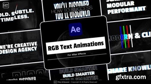 Videohive RGB Text Animations For After Effects 50727917