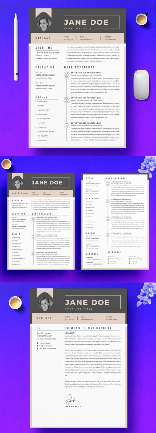 Vector Minimalist Creative Resume Layout - 430857562