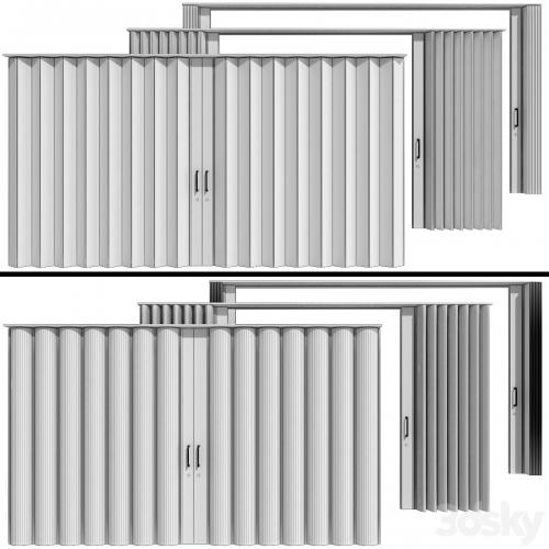 Sliding Partition made of wood and PVC