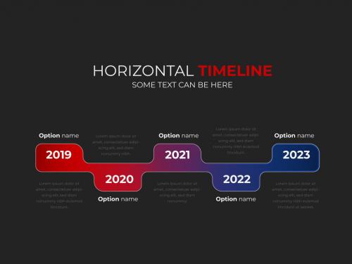 Horizontal Chart Table Layout with Dark Background - 431982157