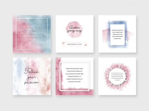 Pastel Color Social Media Layouts - 431982318