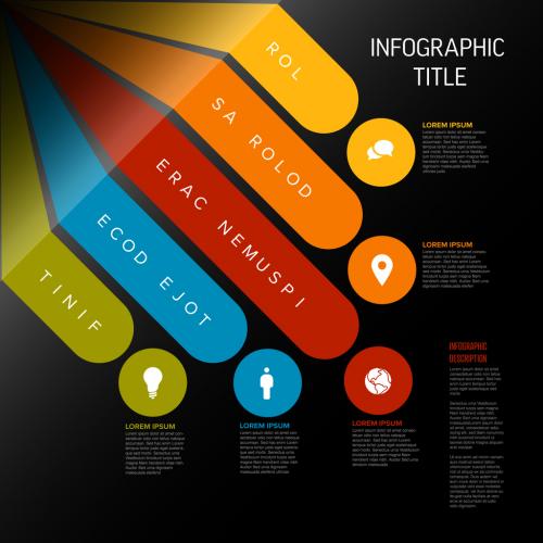 Multipurpose Infographic Layout with Diagonal Stripes on the Edge - 432005258