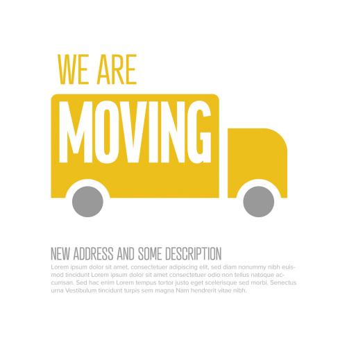 We Are Moving Minimalistic Flyer Layout - 432005272