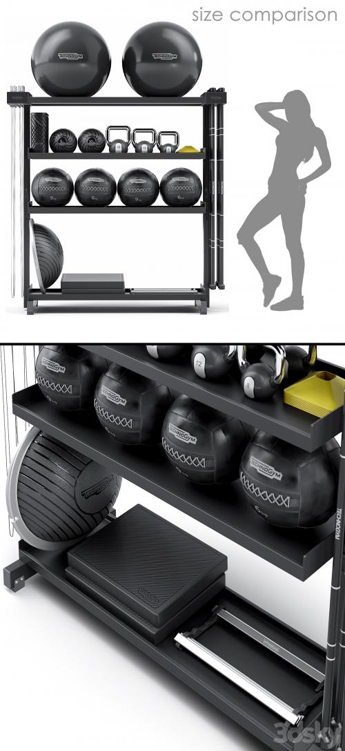 Stylish fitness set from Technogym SKILLTOOLS Kit. Sport equipment