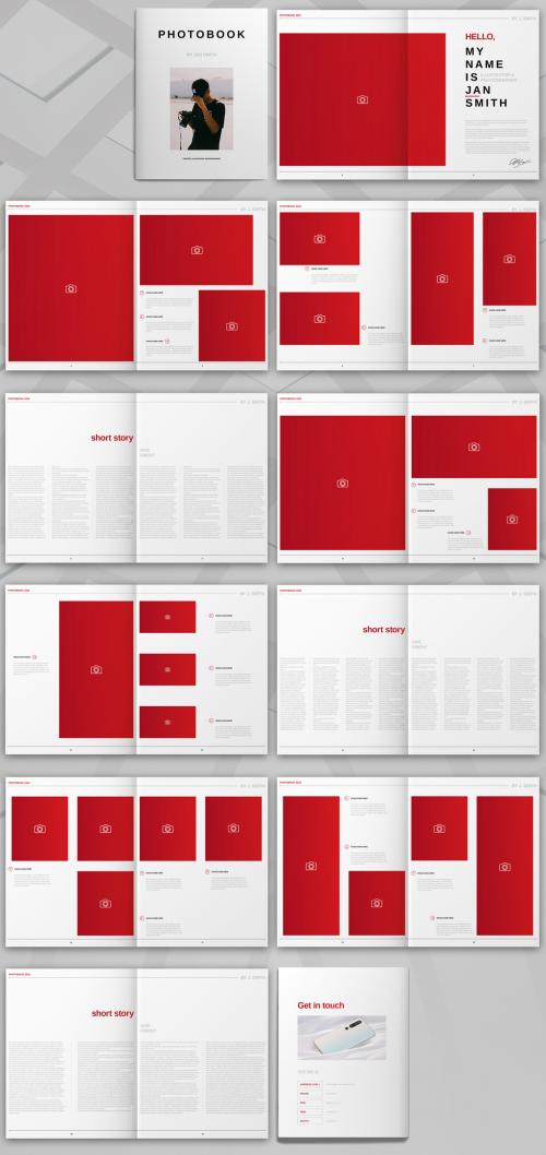 Minimal Photobook Brochure Layout - 432016745