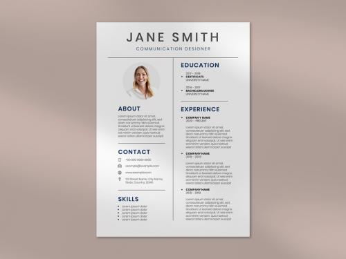 Minimal Resume Layout - 432421835