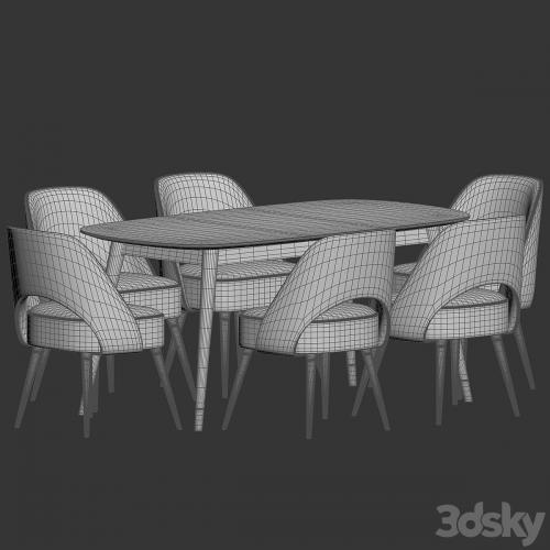 Collins Chair Clover Table Dining Set