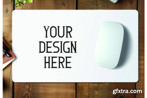 Mousepad White Mockup Bundle