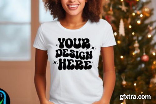Christmas Girl T-shirt Mockup Bundle