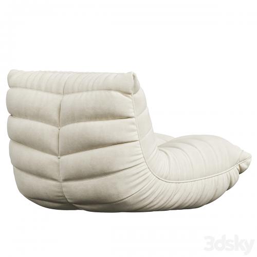 Suede Armless Bean Bag Chair & Lounger by Trule