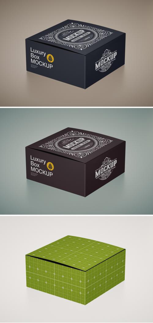 Luxury Cardboard Box Mockup - 433119217