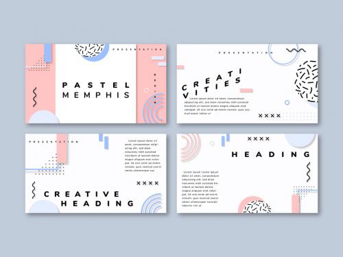 Pastel Memphis Presentation Layout - 433120977