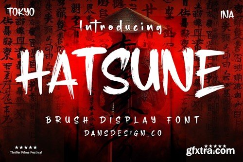 Hatsune Brush Display Font 5XRDC6A