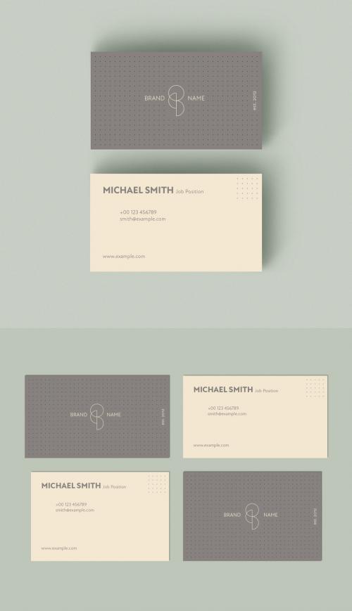 Minimalist Business Card Layout - 433291909