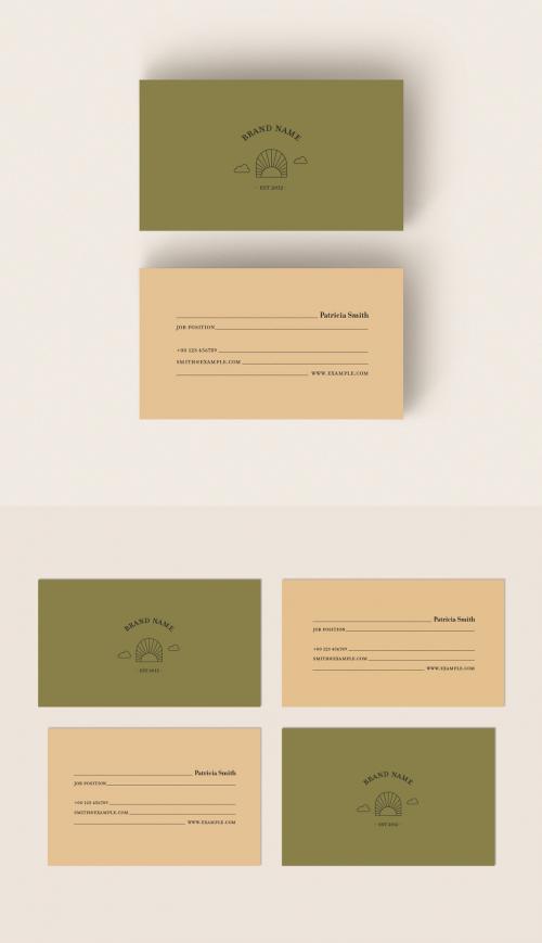 Minimalist Business Card Layout - 433291954