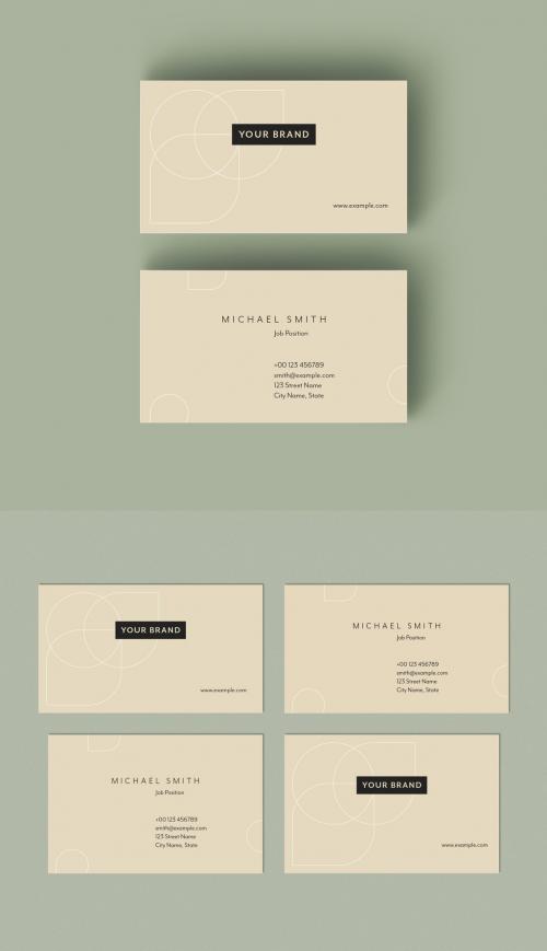 Modern Business Card Layout - 433292020