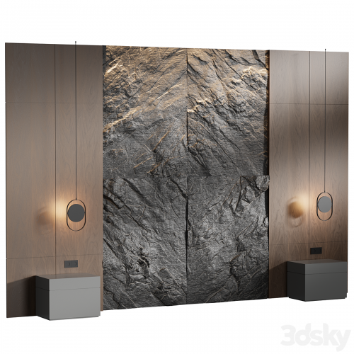 Rock Headboard 04 | Headboard