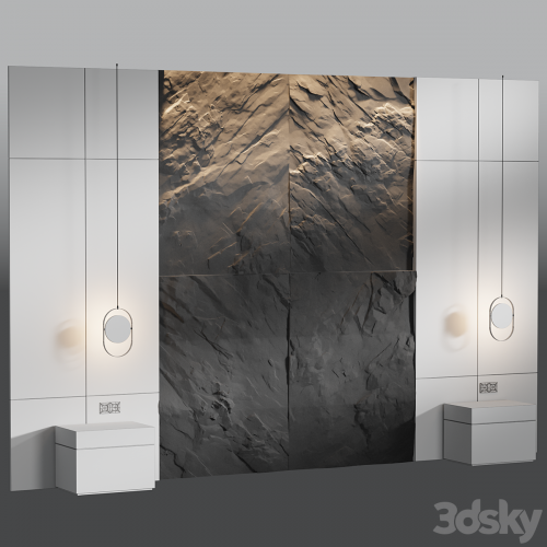 Rock Headboard 04 | Headboard