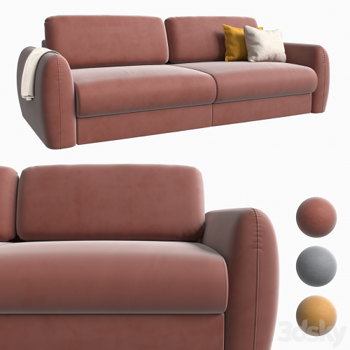 Sofa Biani Velvet Terra