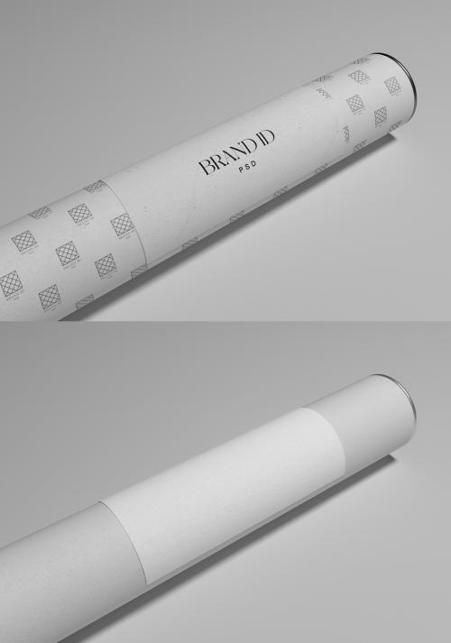 Cardboard Tube Mockup - 433485942