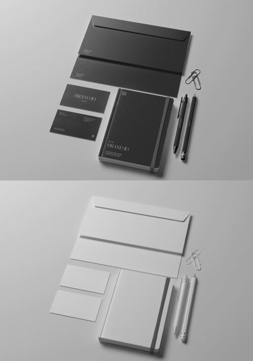 Envelope with Personal Planner Mockup - 433486004