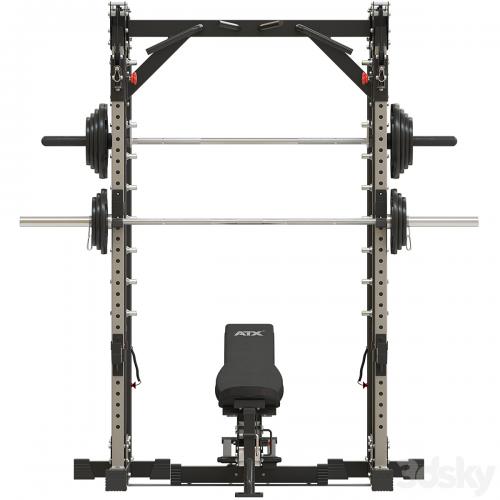 Home Gym ATX_Smith Cable Rack Weight Stack