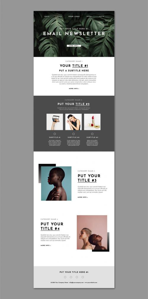 Email Newsletter Layout - 433661960