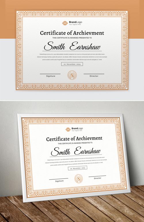 Elegant Certificate Layout - 434145886