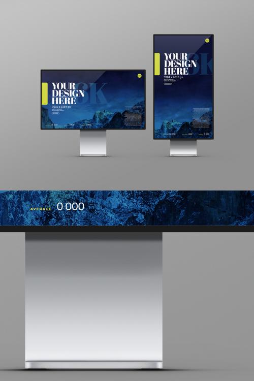 Monitor Mockup - 6K, Pro Display Xdr - 434167457