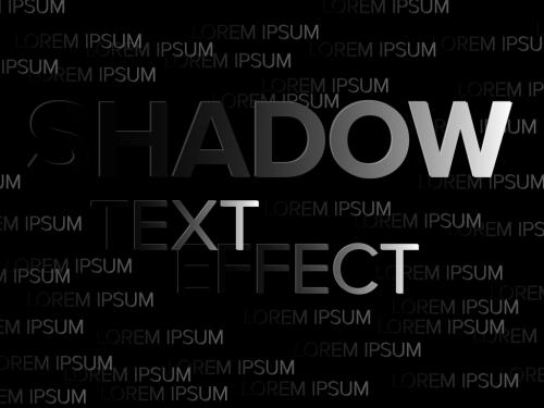 Dark Shadow Editable Text Effect - 434171205