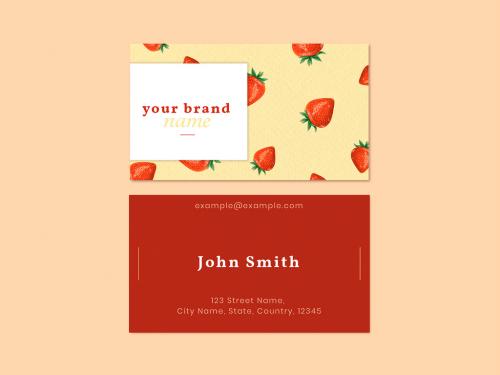 Bakery Name Card Design Template - 434374931