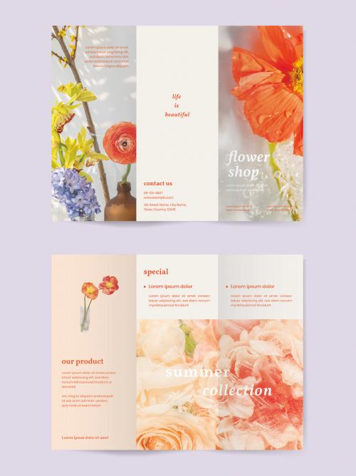 Flower Shop Brochure Template - 434374998