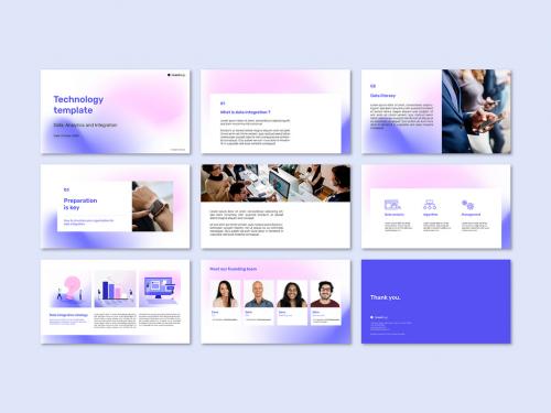 Business Technology Presentation Design Template - 434379914