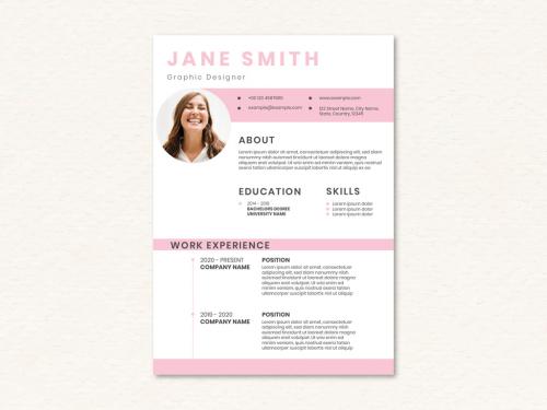 Creative Resume Design Template - 434381241