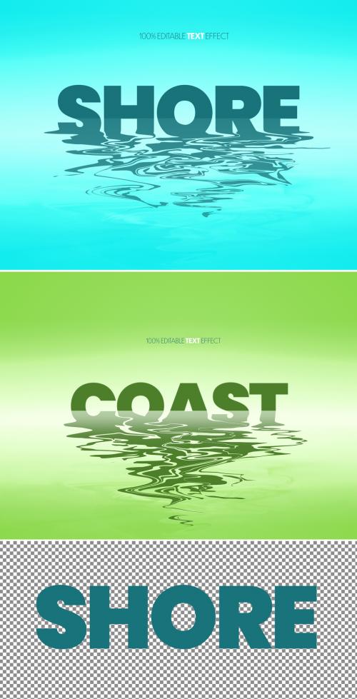 Water Ripple Text Effect - 434587447