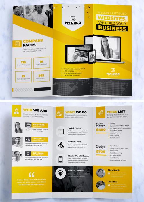 Business Tri-Fold Brochure - 434620611