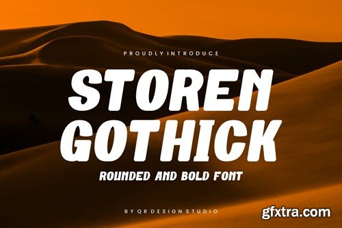 Storen Gothick - Condensed & Rounded Font GTKAZHT