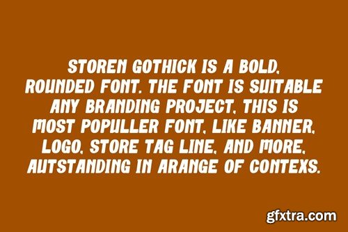 Storen Gothick - Condensed & Rounded Font GTKAZHT