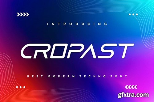 Cropast - Modern Techno Font 7ZYJ6W3