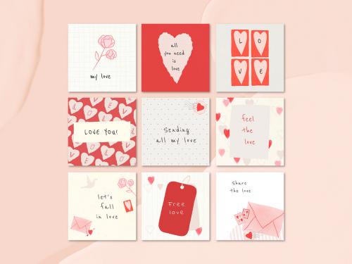 Love Template for Social Media Collection - 434788413