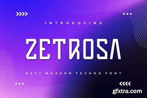 Zetrosa - Modern Techno Font EMHRQDW