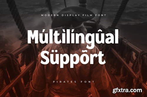 PIRATES - Modern Display Film Font EM39ERU