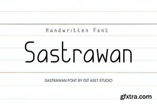 Sastrawan Handwritten Font 72ET4XE