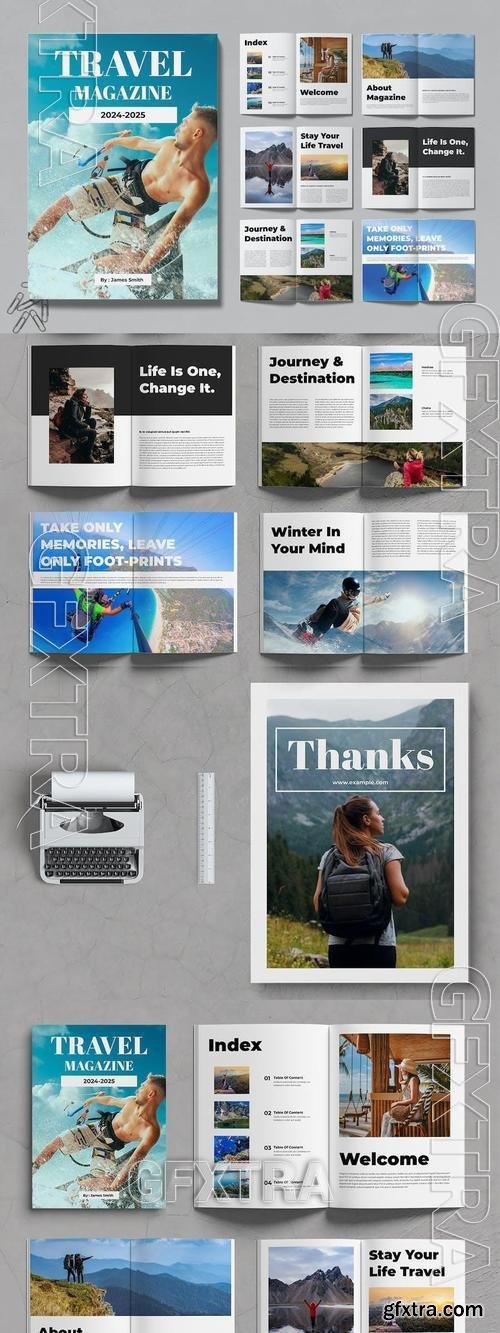 Travel Magazine Template 59AGEN6