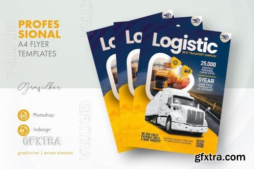 Logistics Flyer Templates FB7T6RJ