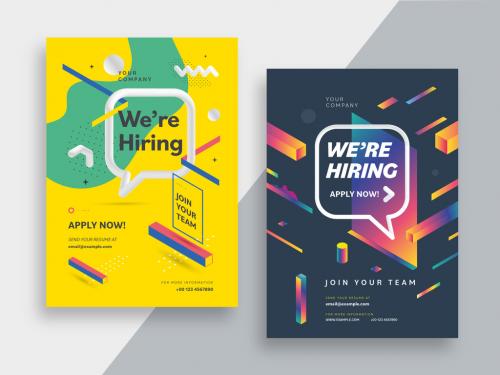 We Are Hiring Modern Flyer Layout - 435443052