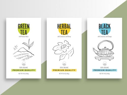 Tea Label Package Layout - 435443442