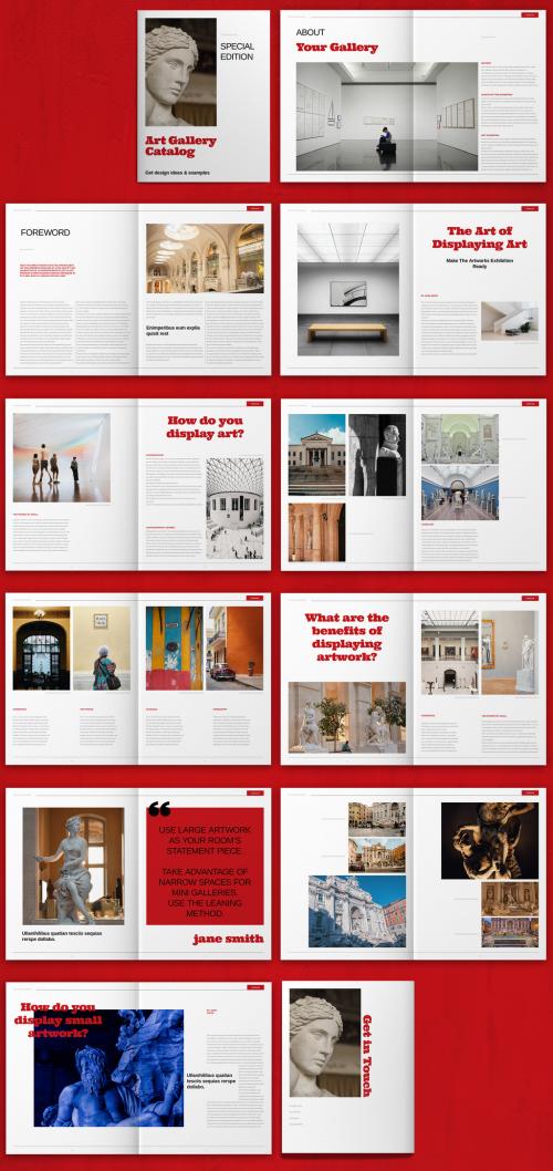 Art Gallery Catalog Layout - 435450021