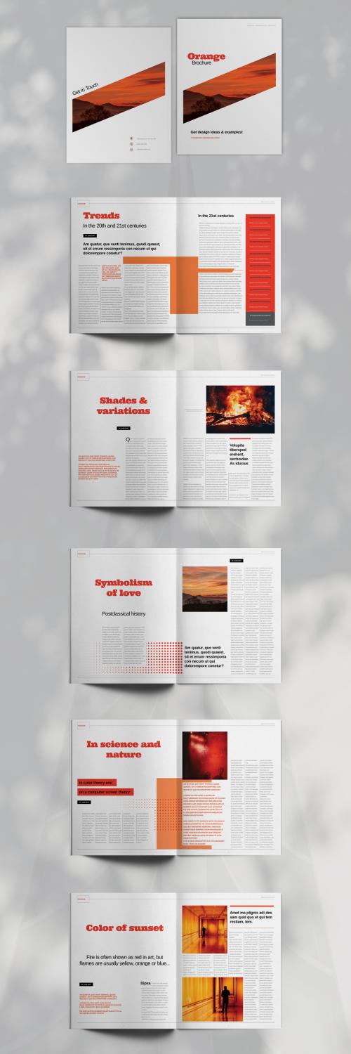 Orange Brochure Layout - 435450148